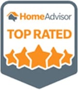 HomeAdvisor Top Rated award badge for Burke Plumbing and Heating