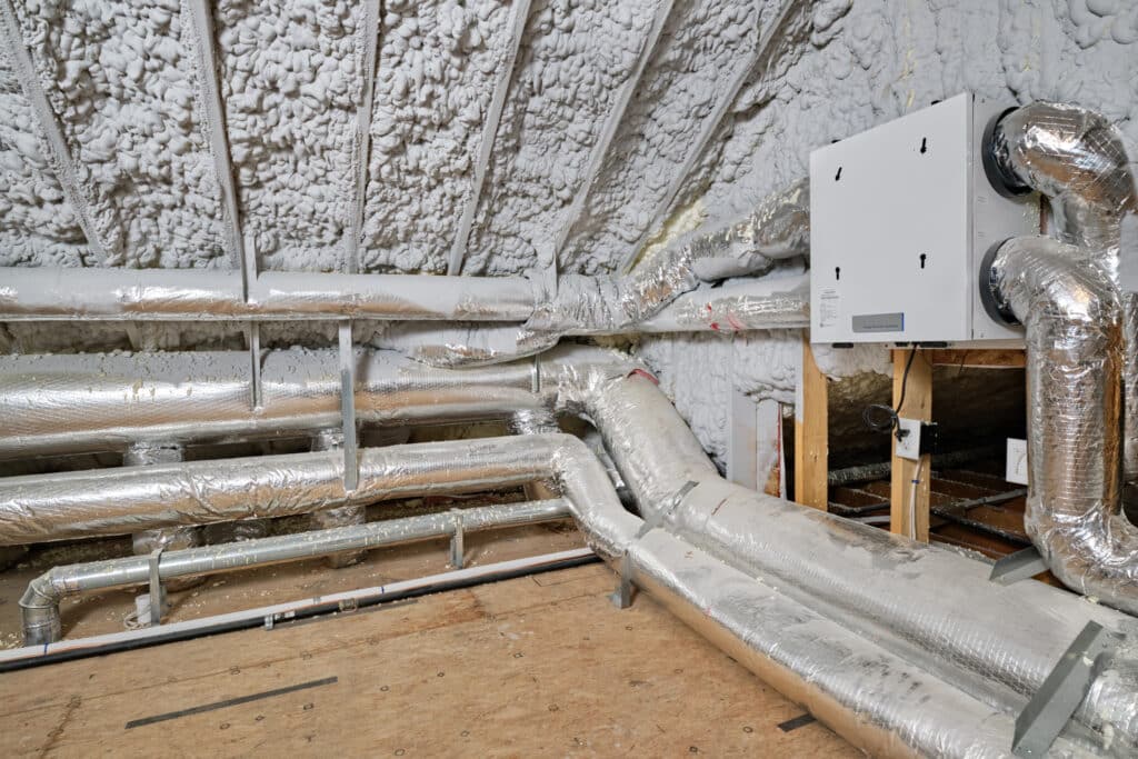 Attic insulation services.